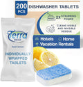 Individually Wrapped Dishwasher Tablets | Dishwasher Detergent | Dish Soap Pods | Fresh Lemon Scent