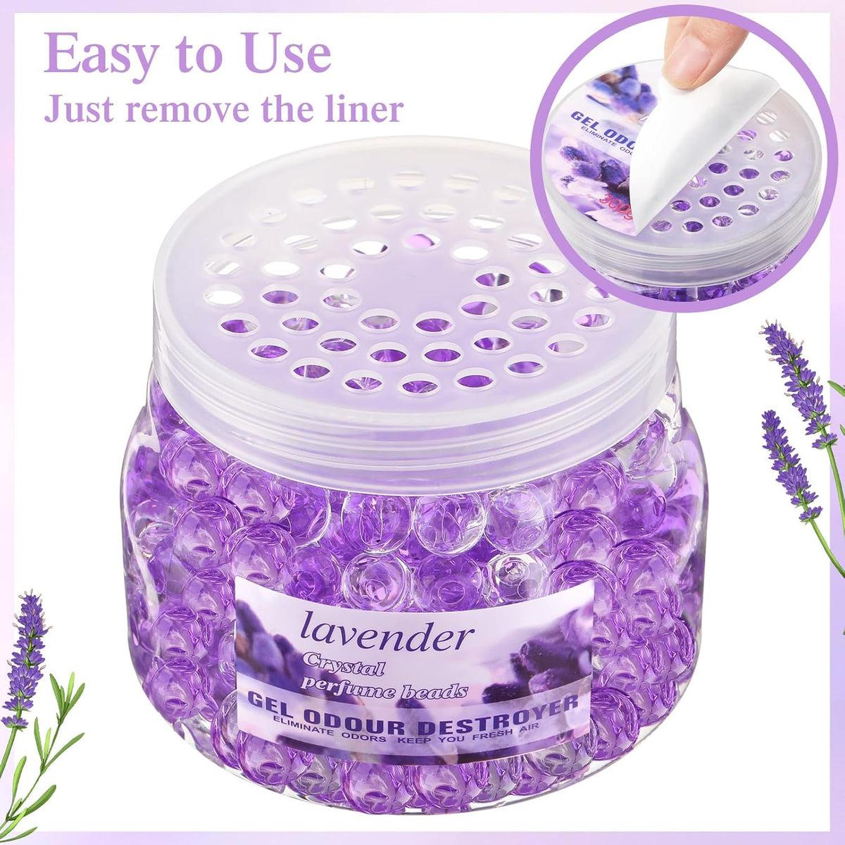 9 Pack Odor Eliminator Gel Beads Bulk 10 Ounces Air Freshener Gel Beads Odor Eliminator for Home