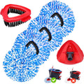 4 Pack Spin Mop Replacements Head Compatible for Oceda RinseClean 2-Tank System,Microfiber Spin Mop