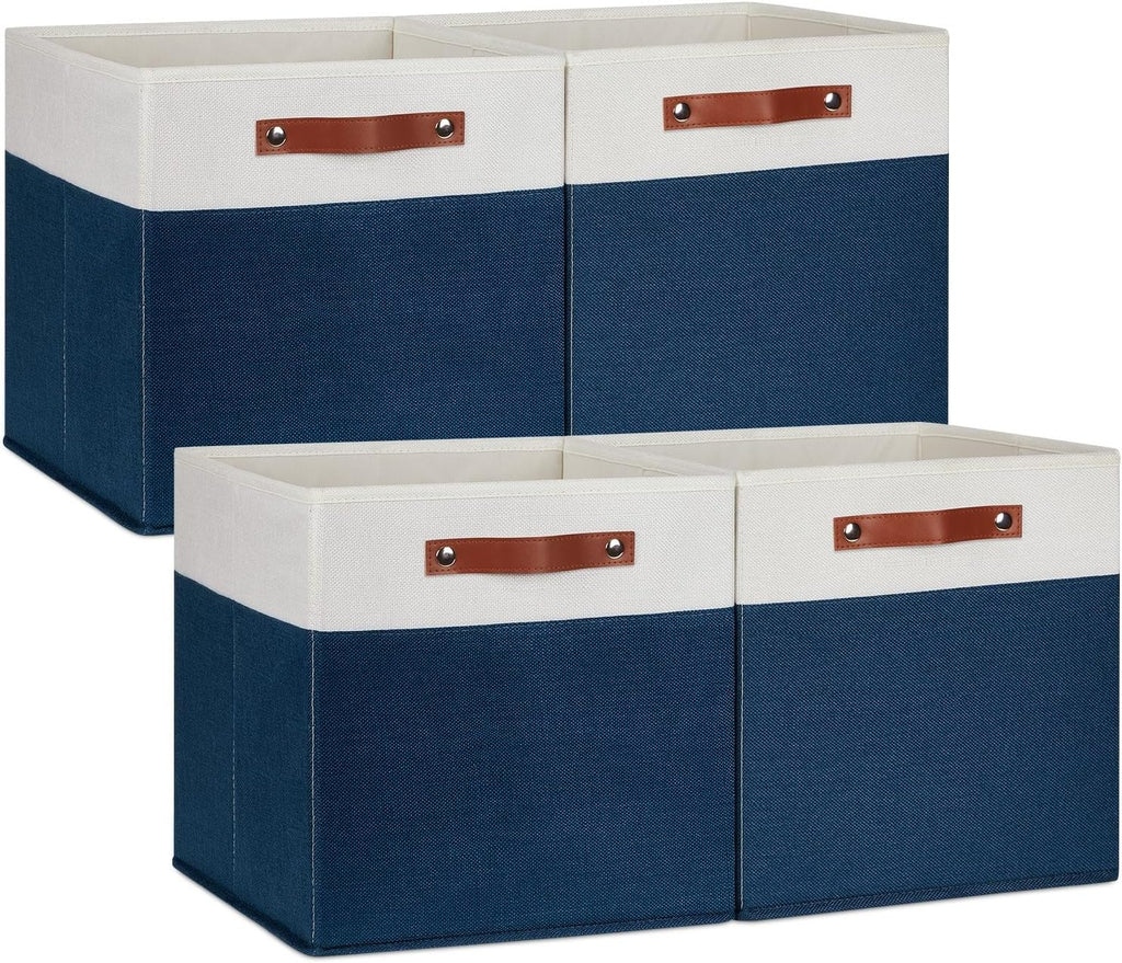 DULLEMELO 13 inch Cube Storage Bins, Gift Baskets Empty for Boy Girl Mother Father Christmas