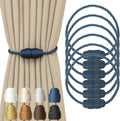 Magnetic Curtain Tiebacks Rope Tie Backs 6 Pack Curtains Holders for Drapes Decorative Window