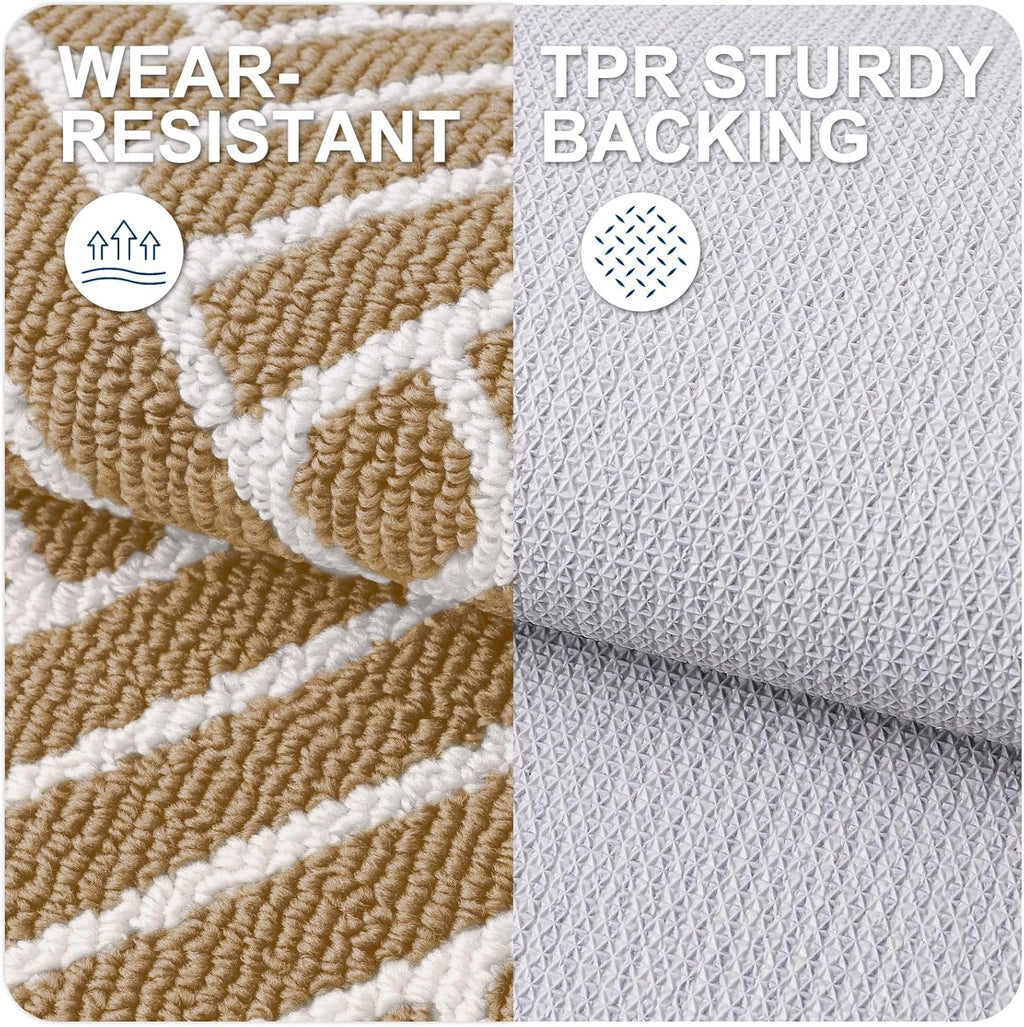 OLANLY Indoor Door Mat, 32x20 Inch, Dirt Resistant and Absorbent, Non-Slip Rubber Backing Floor