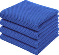 Homaxy 100% Cotton Waffle Weave Kitchen Dish Towels, Ultra Soft Absorbent Quick Drying Cleaning