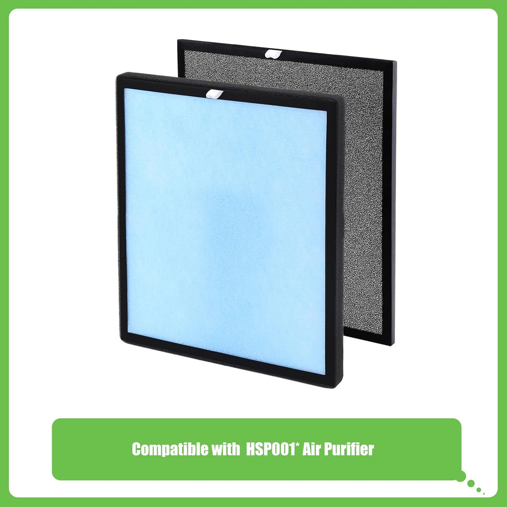 HSP001 True HEPA Filter Replacement, Compatible with HSP001 Air Purifier, 4 in 1 H13 True HEPA and
