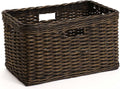 The Basket Lady Tall Rectangular Wicker Storage Basket, Medium, 20 in L x 13 in W x 11 in H