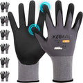 Kebada W2 Work Gloves for Men and Women, Nitrile Coated Working Gloves for Gardening, Construction