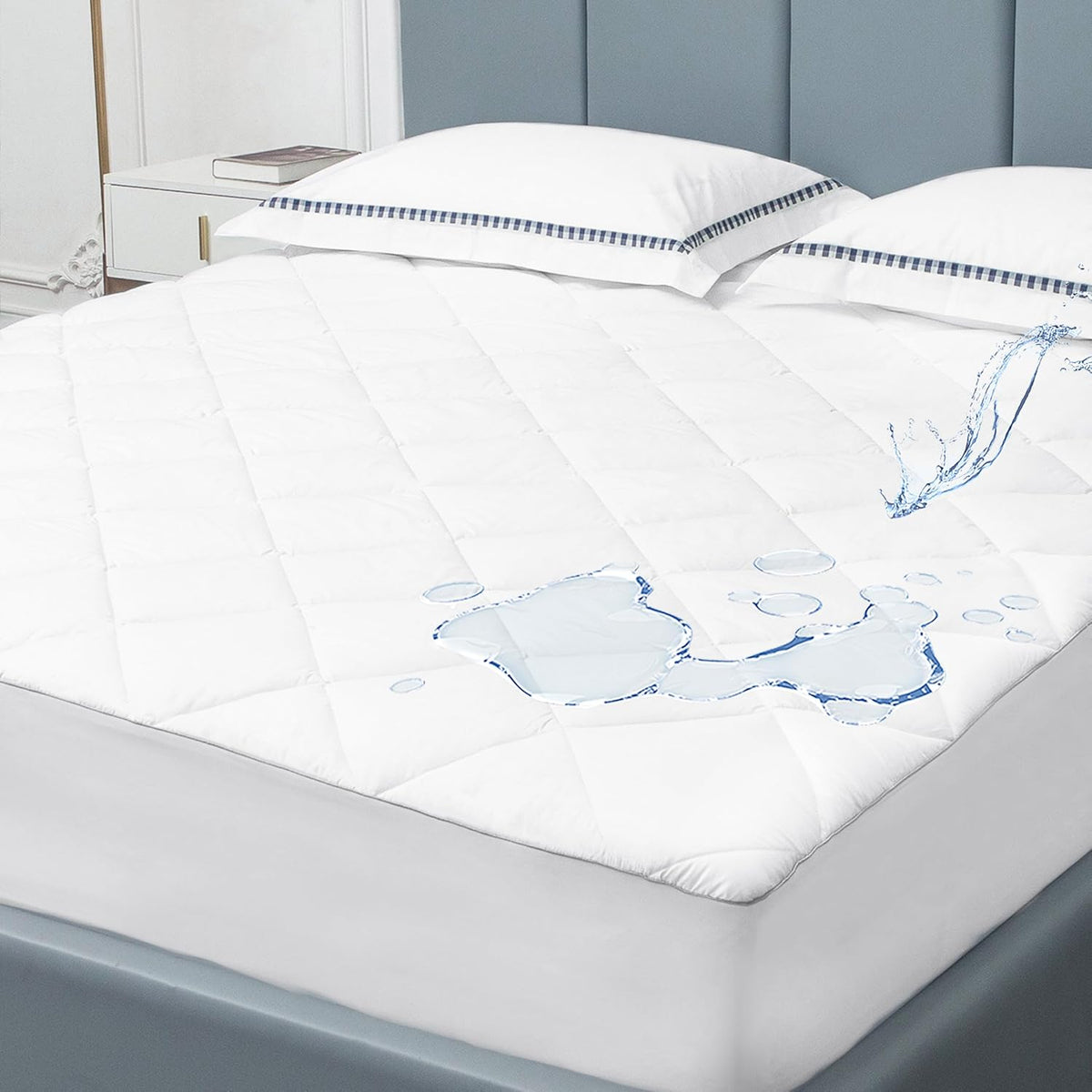 Sunflower Quilted Twin XL Mattress Protector, Mattress Pad Twinxl College Dorm, Cotton Twin XL