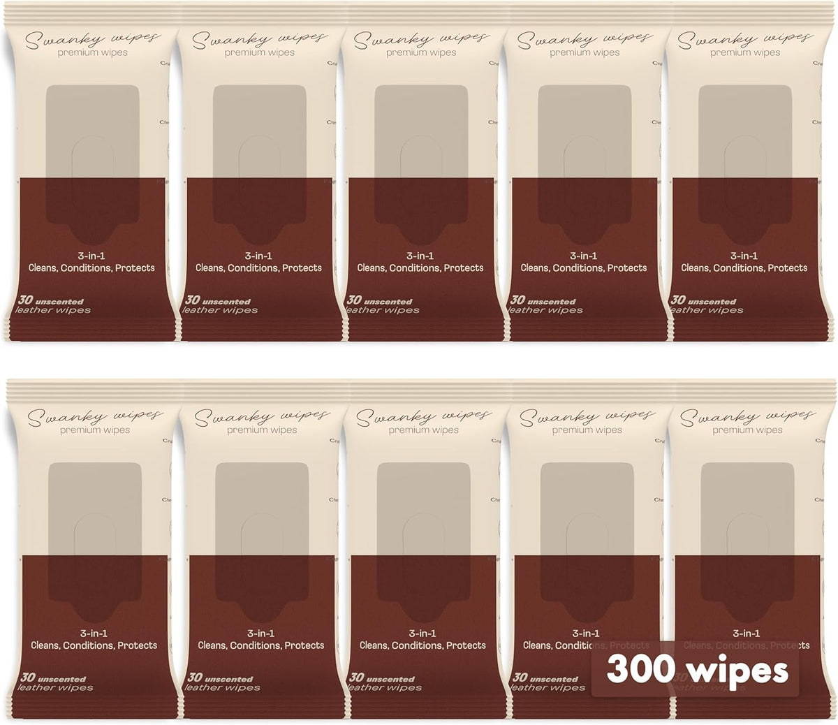 Swanky Leather Wipes - Leather Cleaner and Conditioner for Purses, Shoes, Furniture Polish & Car