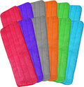 Microfiber Mop Pads, 18.5 x 6.3 Inch Reusable and Washable Spray Mop Pads, Wet and Dry Household