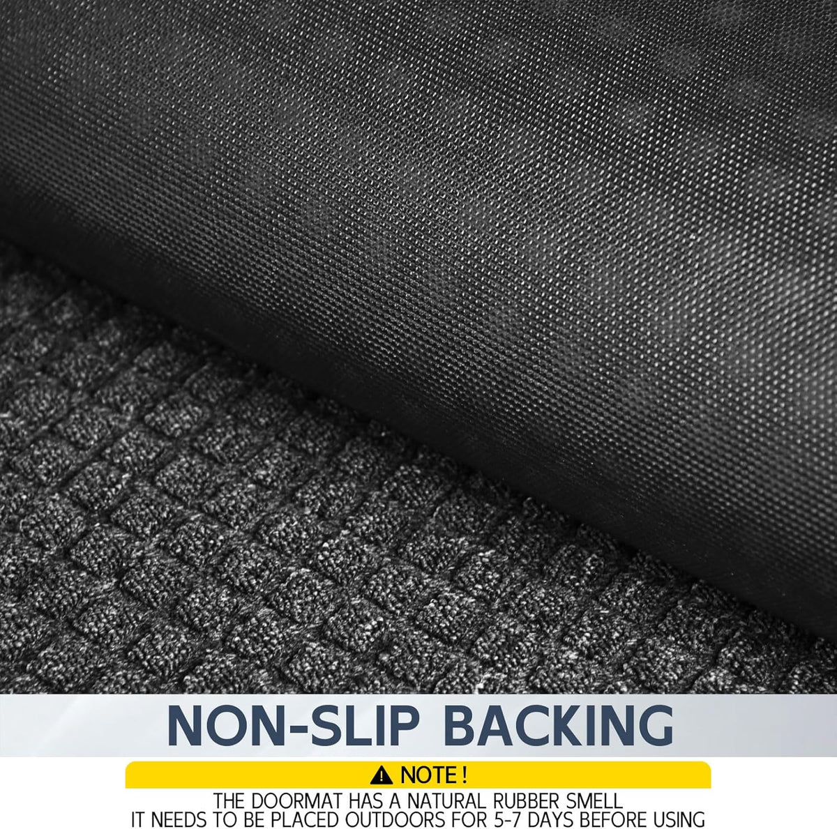 Indoor Outdoor Front Door Mats, 48" x 36" Rubber Backing Non Slip Durable Welcome Floor Mats for