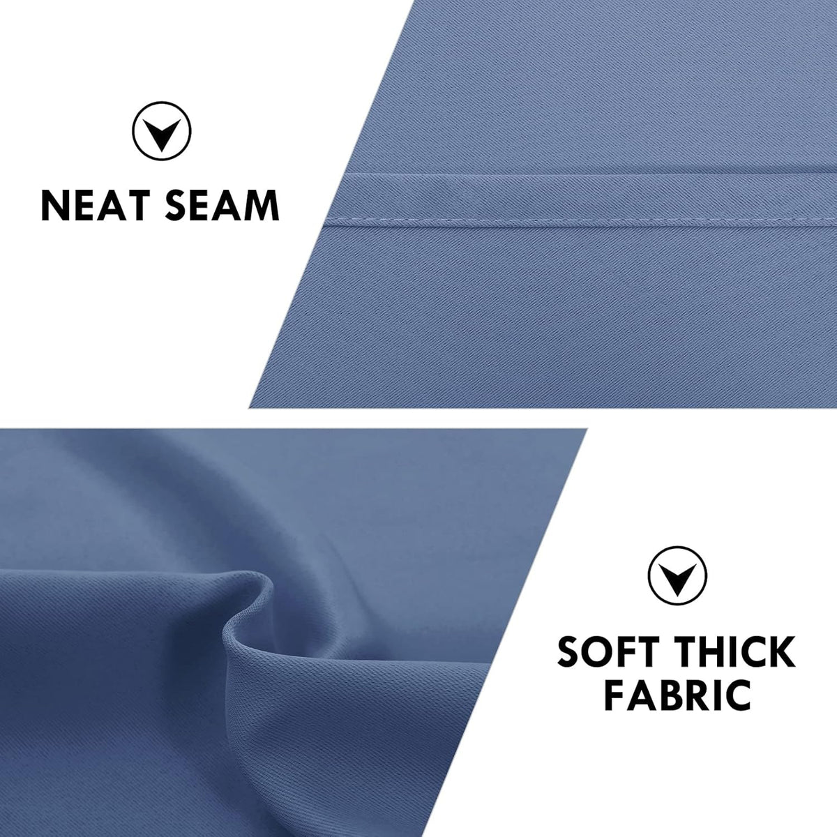 DWCN Blackout Curtains – Thermal Insulated, Energy Saving & Noise Reducing Bedroom and Living Room