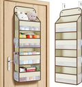 Yecaye Over The Door Organizer, Heavy Duty Hanging Organizers and Storage with 4 Large Capacity