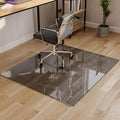 Koonmi Tempered Glass Chair Mat for Hardwood Floors & Carpets, 42" x 48“ Grey Heavy Duty Office
