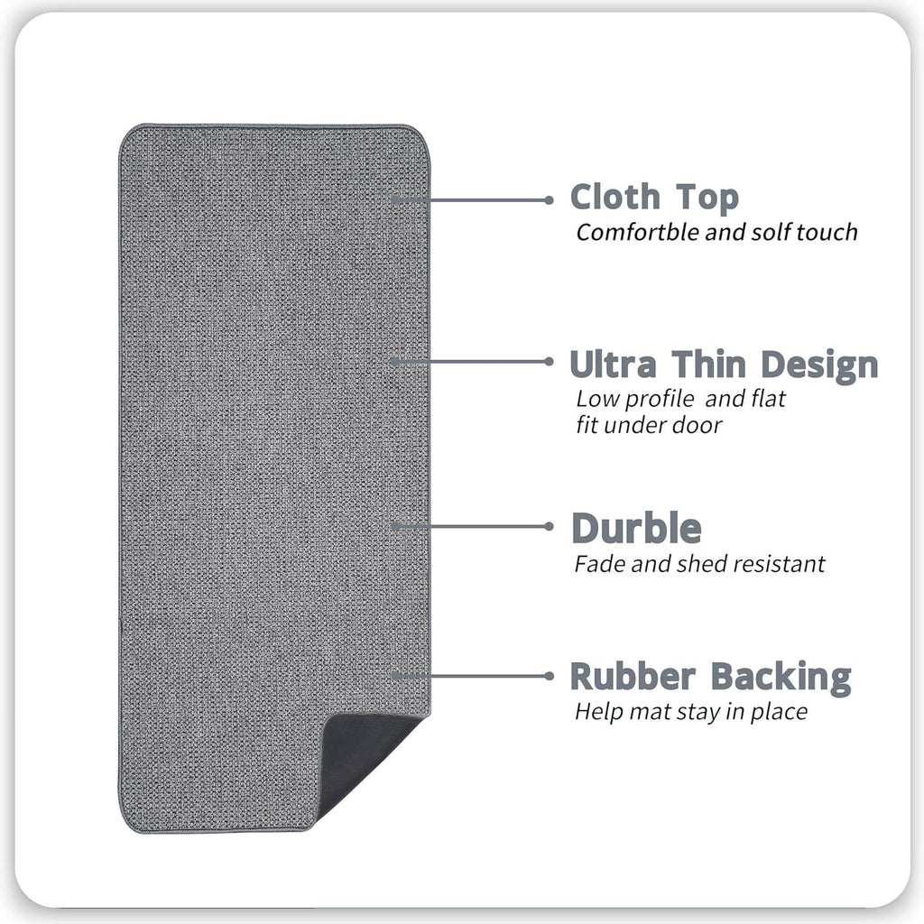 Bath Mat,Ultra Thin Bathroom Runner Rugs,Large Bath Mats for Bathroom,Quick Dry,Non-Slip,Machine