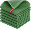 Homaxy 100% Cotton Waffle Weave Kitchen Dish Cloths, Ultra Soft Absorbent Quick Drying Dish Towels