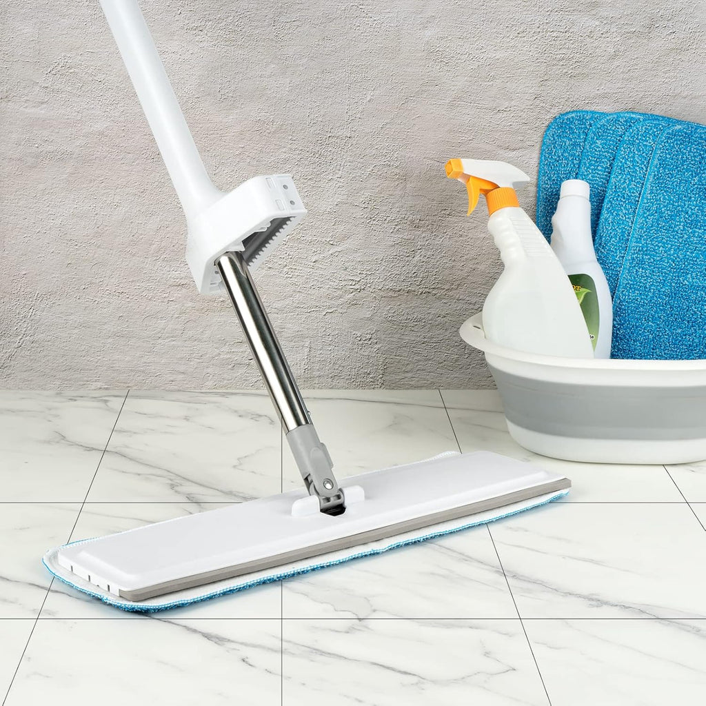Microfiber Mop Pads, 18.5 x 6.3 Inch Reusable and Washable Spray Mop Pads, Wet and Dry Household