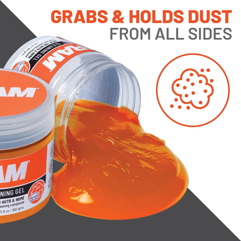 FRAM FEK40007AM Cleaning Gel for Car, Great for Auto and Home, Interior Cleaning Slime for Bike