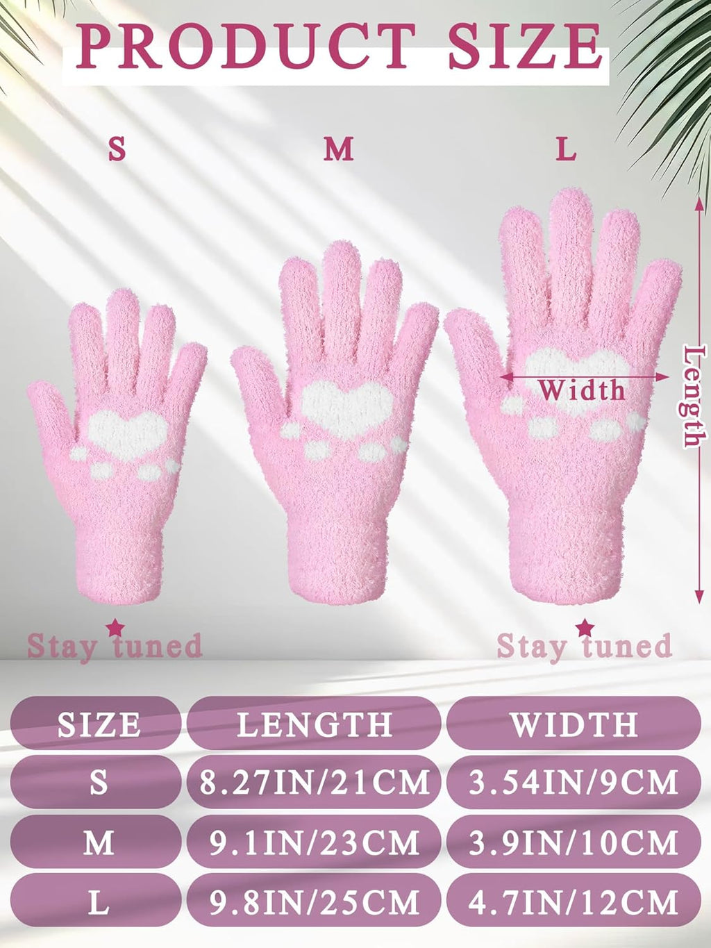 Patelai 3 Pairs Microfiber Plant Dusting Gloves Leaf Cleaning Gloves for Indoor Plants, Blinds