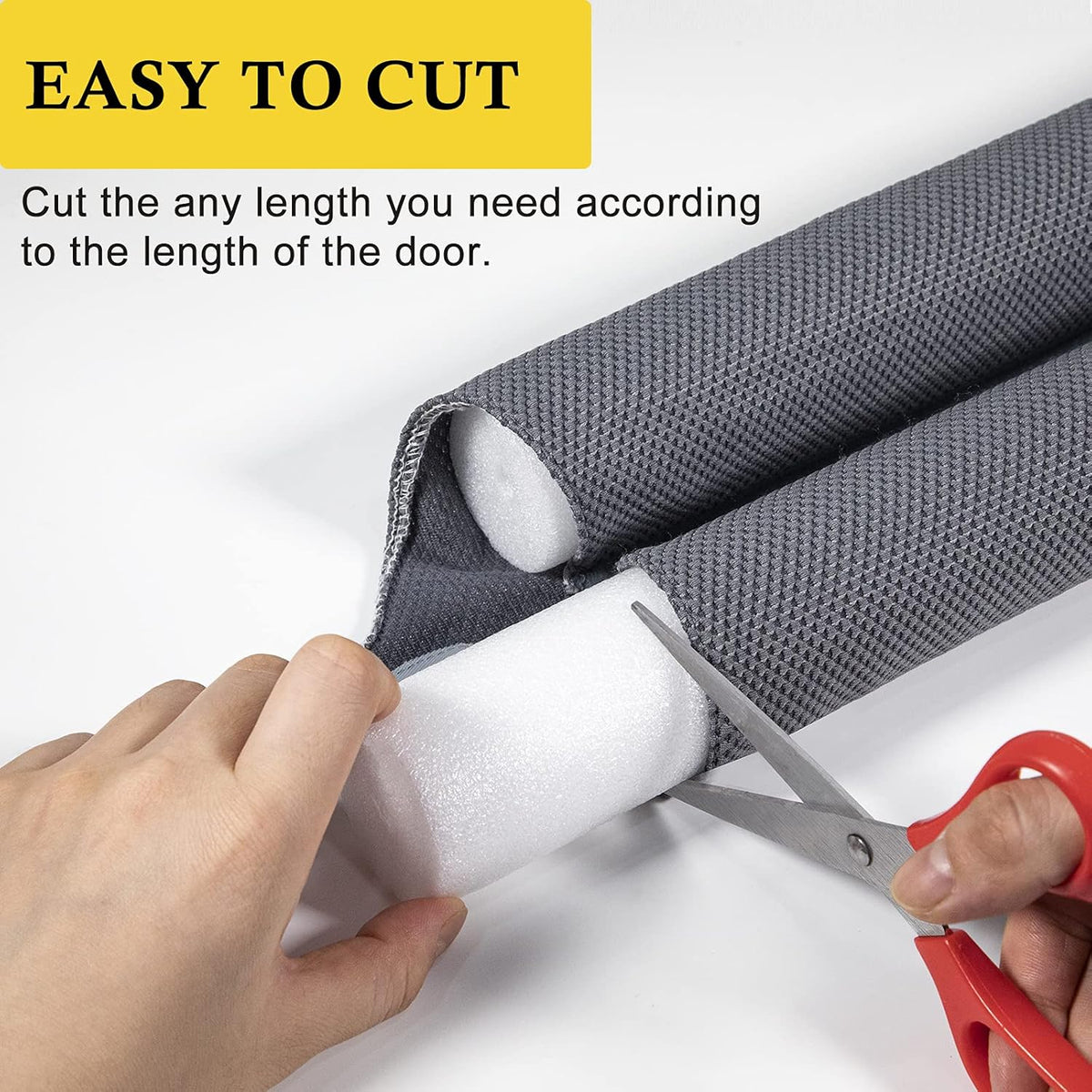 fowong 2 Pack Door Draft Stopper for Bottom of Door 36" Adjustable Noise Stopper, Soundproofing