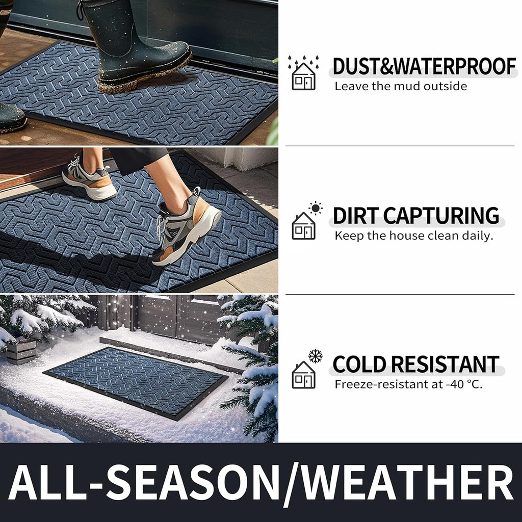 Yimobra Large Door Mat Outside Entrance 36x24, Waterproof Heavy Duty Outdoor Mats for Front Door
