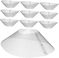 10pcs Range Hood Grease Mesh Filters Bowl Shaped Kitchen Vent Screen Replacement Nets for Home and