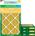 Filterbuy 16x24x2 Air Filter MERV 11 (MPR 1200) Allergen Defense Replacement (4-Pack)
