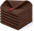Homaxy 100% Cotton Waffle Weave Kitchen Dish Cloths, Ultra Soft Absorbent Quick Drying Dish Towels