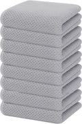 Homaxy 100% Cotton Waffle Weave Kitchen Dish Towels, Ultra Soft Absorbent Quick Drying Cleaning