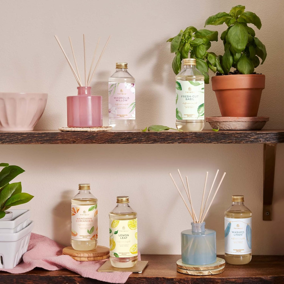 Thymes Reed Diffuser Oil - Washed Linen - 7.75 Fl Oz