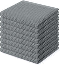 Homaxy 100% Cotton Waffle Weave Kitchen Dish Cloths, Ultra Soft Absorbent Quick Drying Dish Towels