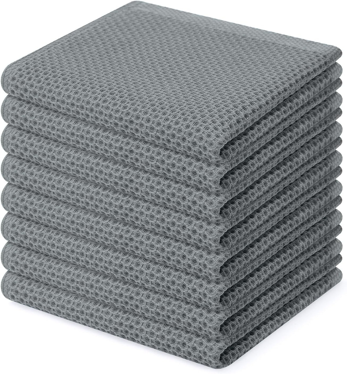Homaxy 100% Cotton Waffle Weave Kitchen Dish Cloths, Ultra Soft Absorbent Quick Drying Dish Towels