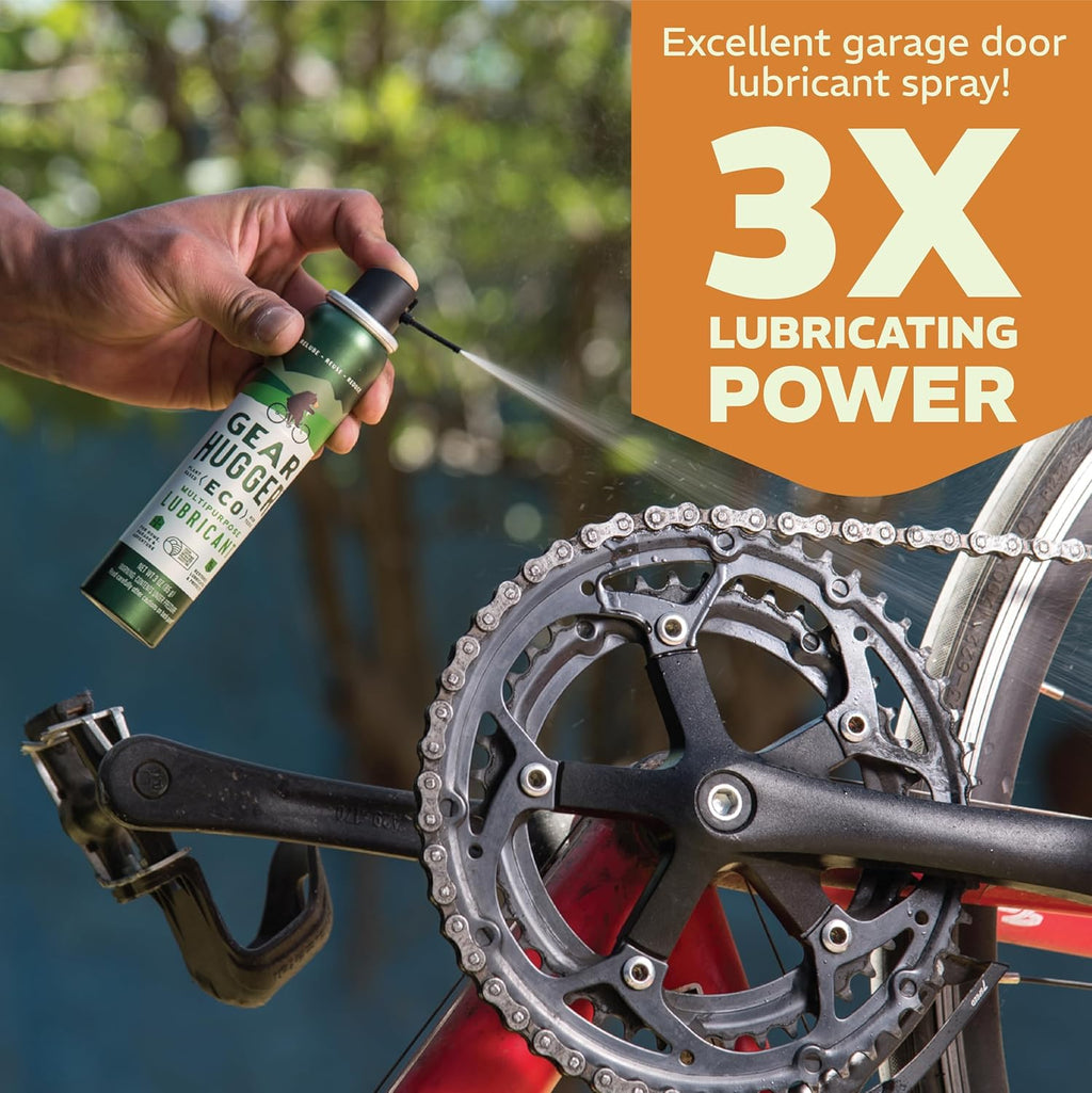 Gear Hugger Multipurpose Lubricant - Eco-Friendly (3 oz, Pack of 6), Rust Remover - Garage Door