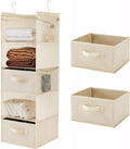 MAX Houser 5 Tier Shelf Hanging Closet Organizer, Cloth Hanging Shelf with 2 Sturdy Hooks for