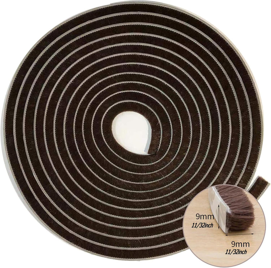 Brush Weatherstrip for Sliding Window Side,Pile Weatherstripping Door Sealers for Door Frame (80ft