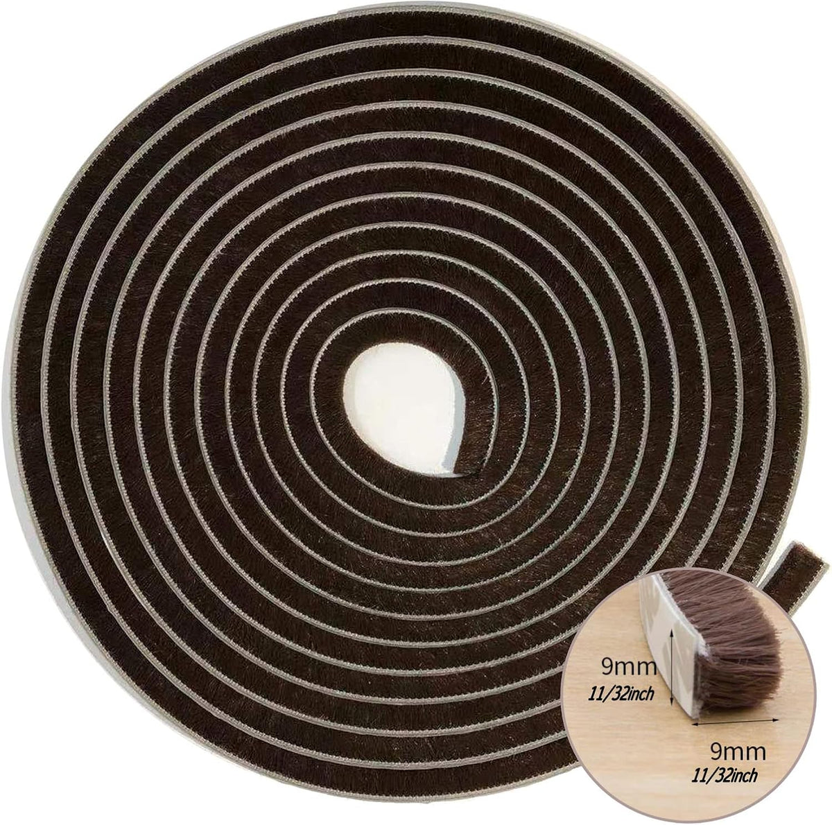 Brush Weatherstrip for Sliding Window Side,Pile Weatherstripping Door Sealers for Door Frame (80ft