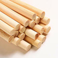 1/4 x 6 Inch 50 PCS Dowel Rods Wood Sticks Wooden Dowel Rods - Unfinished Bamboo Sticks - for
