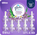 Glade PlugIns Refills Air Freshener, Tranquil Lavender & Aloe, Scented and Essential Oils for Home