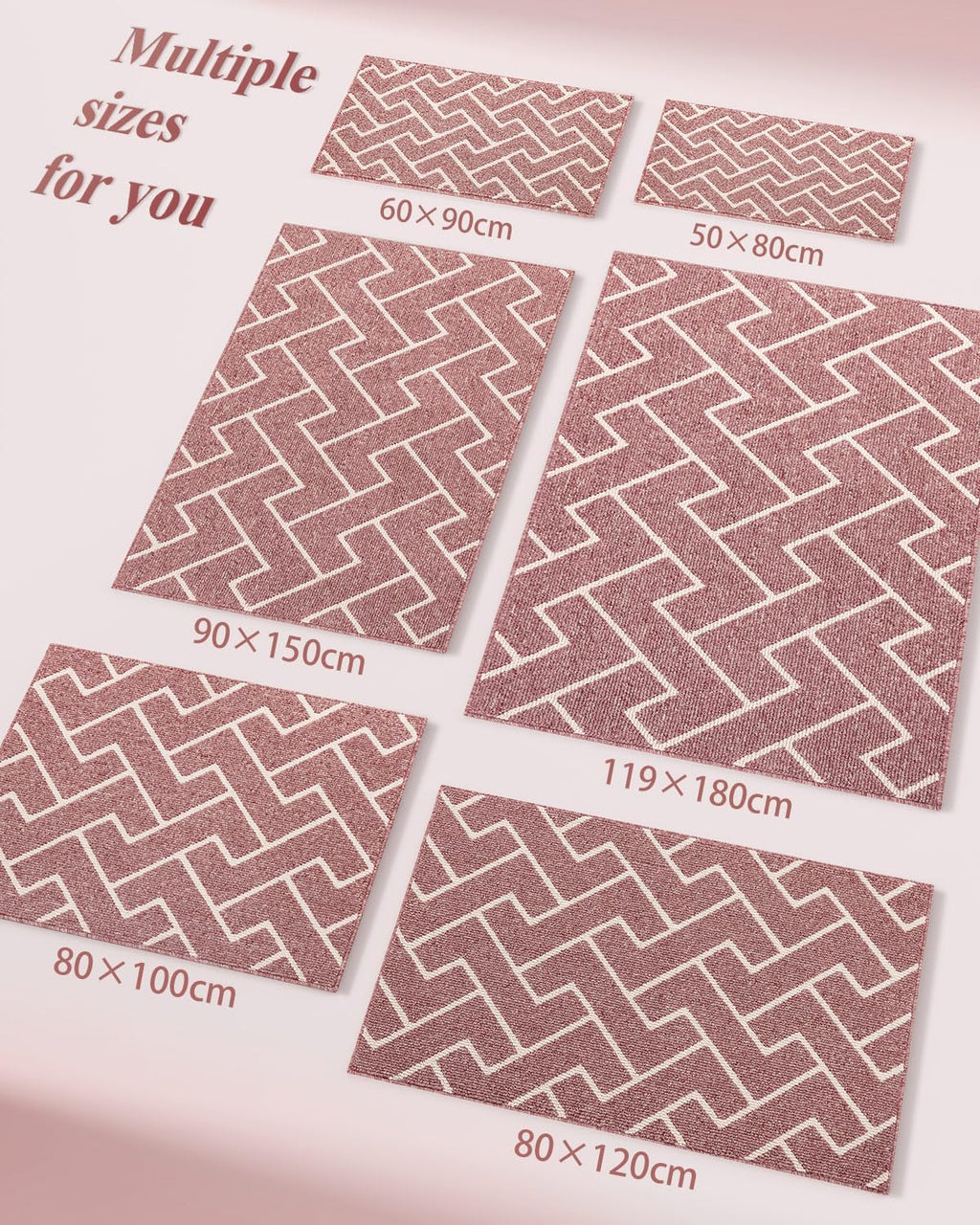 hicorfe Indoor Doormat,Front Back Door Mat TPR Backing Non Slip Mats 24"x35" Absorbent Resist Dirt