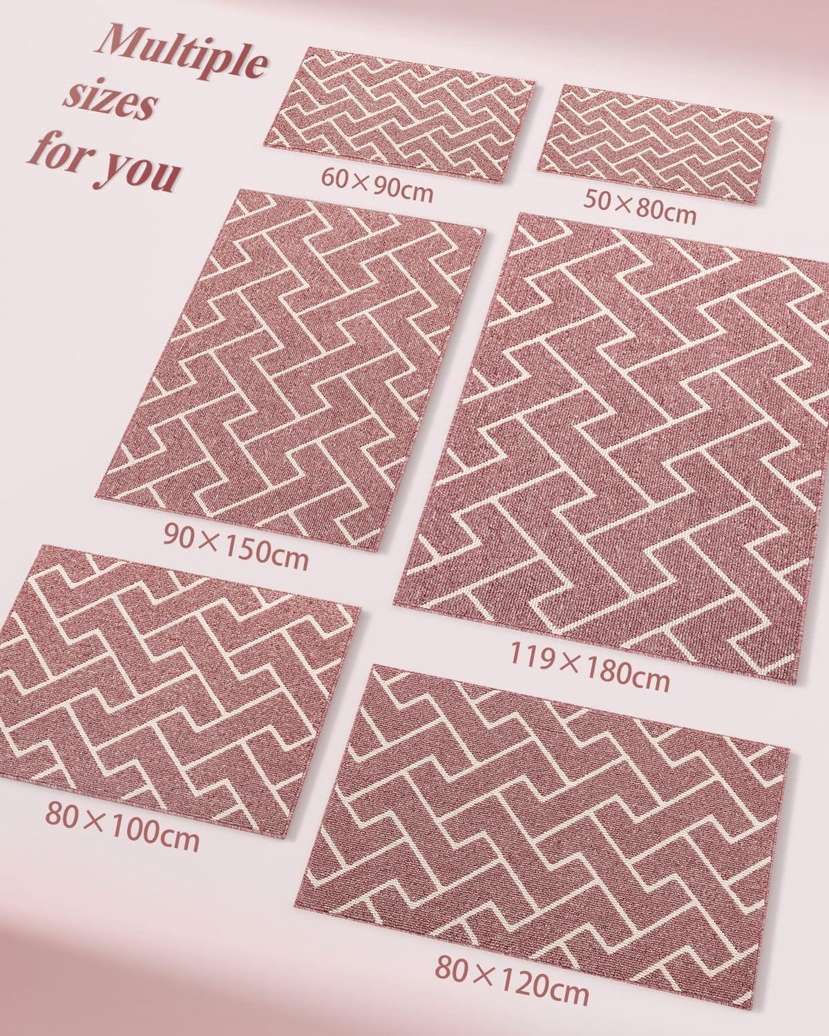 hicorfe Indoor Doormat,Front Back Door Mat TPR Backing Non Slip Mats 24"x35" Absorbent Resist Dirt