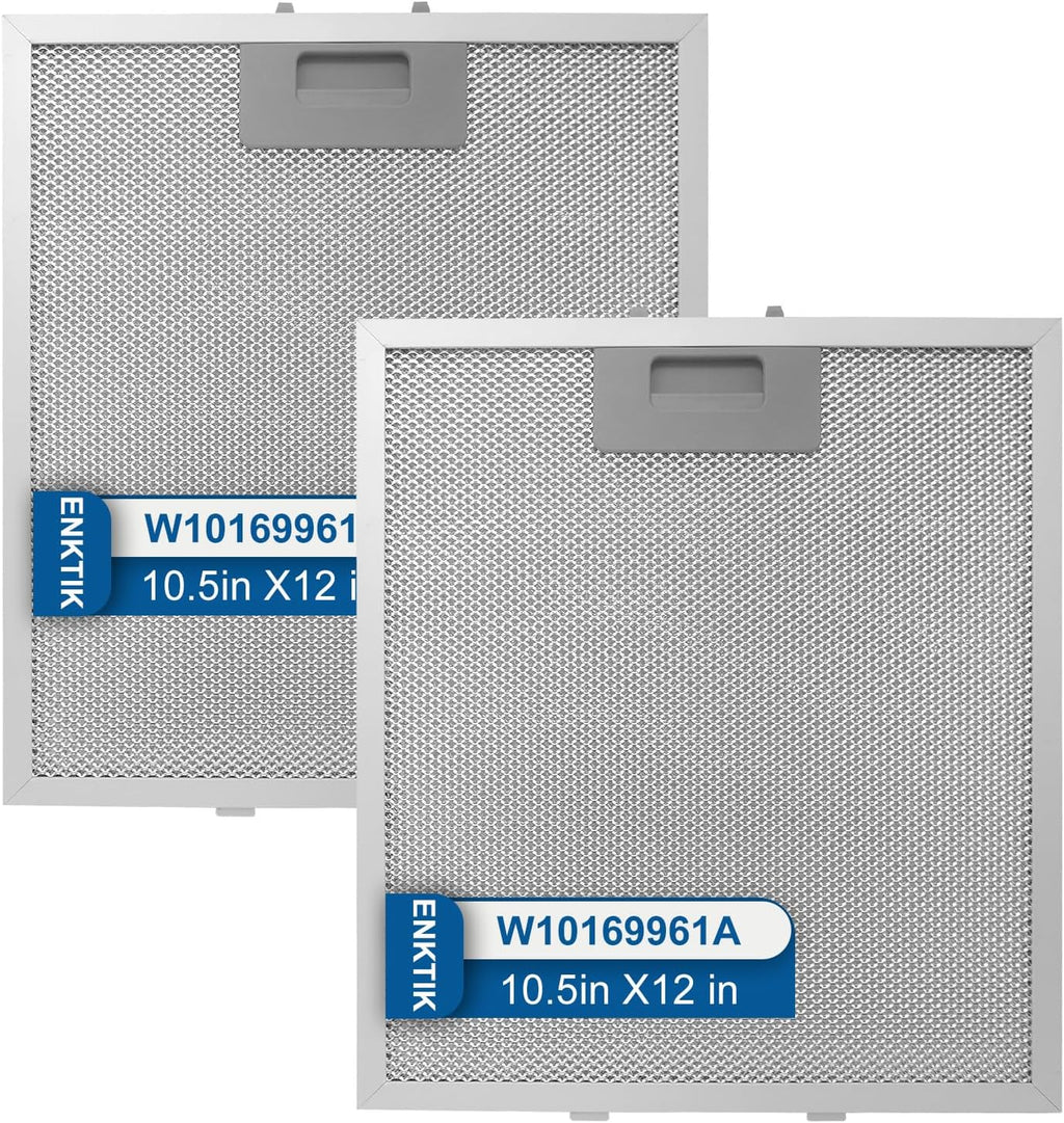 Range Hood Filter Replacement 12" x 10.5"W10169961A With 5-Layer Aluminum Mesh Fit for Whirlpool