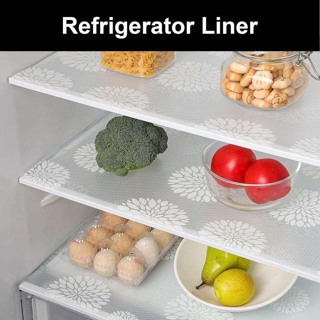 Cooyes Shelf and Drawer Liners for Kitchen Cabinets, Non Adhesive Cabinet Liner, EVA Waterproof
