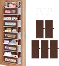 5-Tier Over The Door Storage Organizer with 10 Side Mesh Pockets, 48 lbs Load Capacity, 3 Hooks