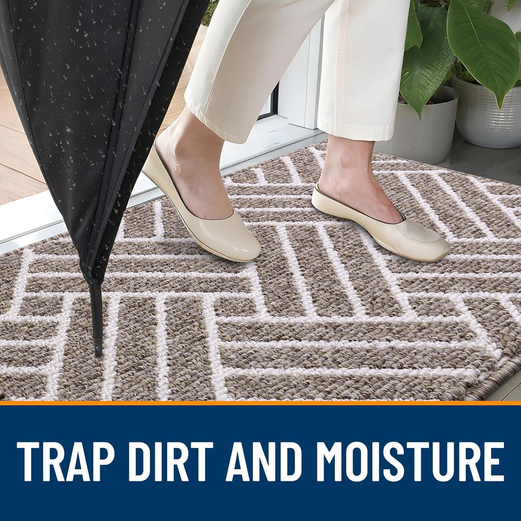 OLANLY Indoor Door Mat, 48x32 Inch, Dirt Resistant and Absorbent, Non-Slip Rubber Backing Floor