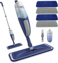 Spray Mops for Floor Cleaning - BPAWA Microfiber Floor Mop Flat Wet Mop Dry Dust Mop for Hardwood
