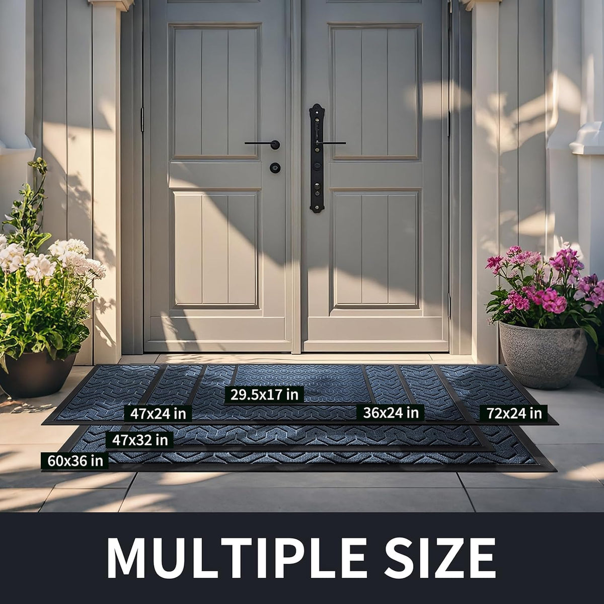 Yimobra Large Door Mat Outside Entrance 36x24, Waterproof Heavy Duty Outdoor Mats for Front Door