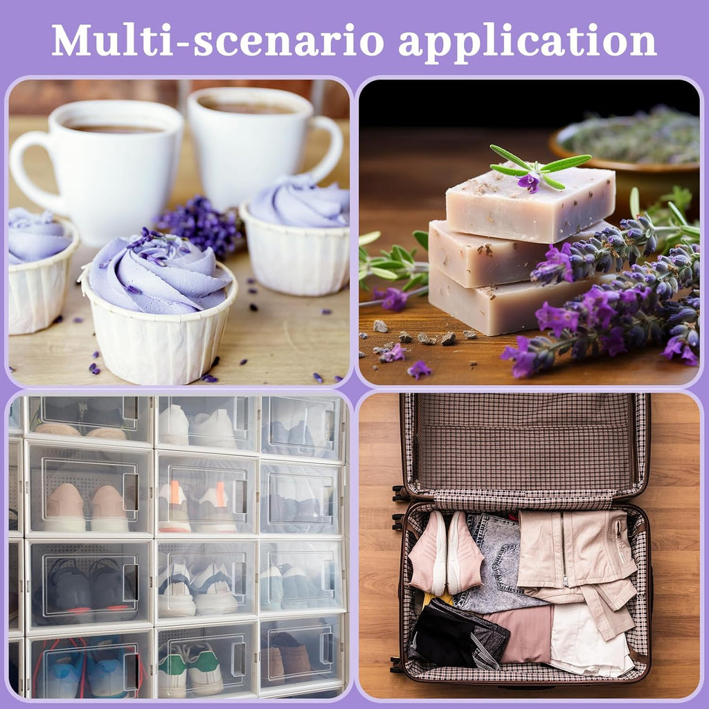 36 Pack Lavender sachets 100% Natural Dried Lavender Buds, French Lavender Strong Smell Fragrance