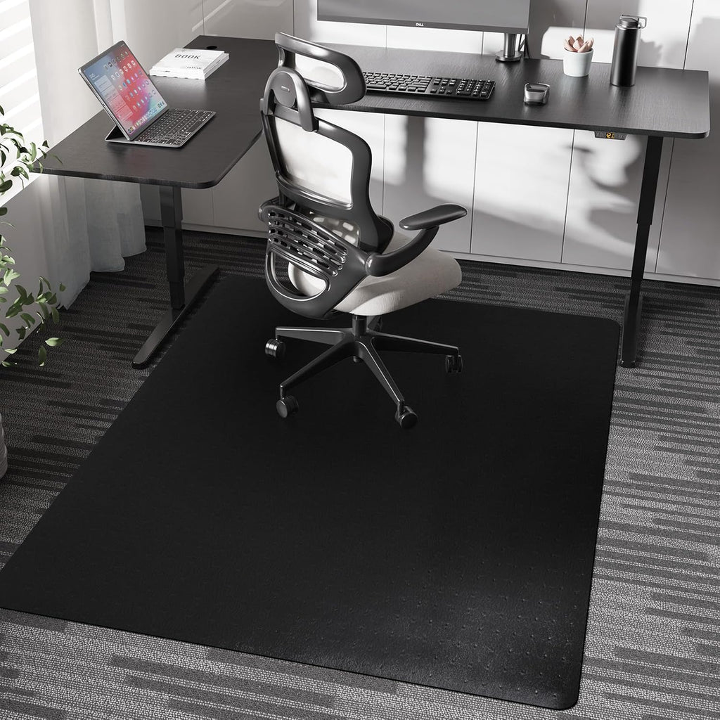 Chair Mat for Carpet, 46" x 60" Desk Chair Mat for Carpeted Floors, Non-Slip Office Vinyl Mat for