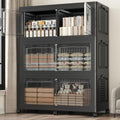 150GAL Extra Large Storage Bins with Lid, 600Qt Stackable Closet Organizers and Drawers