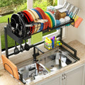 ADBIU 【Fit Sink 24"- 35.6" L 2024 Over The Sink Drying Rack (Expandable Dimension) Snap-On Design 2