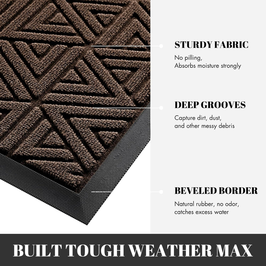 Yimobra Front Door Mat Outside Entrance 72 x 24, Waterproof and Washable Outdoor Mat, Non Slip